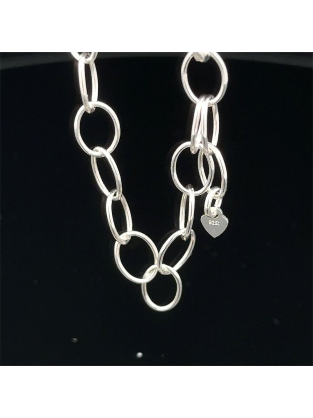 925 Sterling Silver Cable Interchangeable Charm Bracelet, Build Your Own - Picture 2 of 7